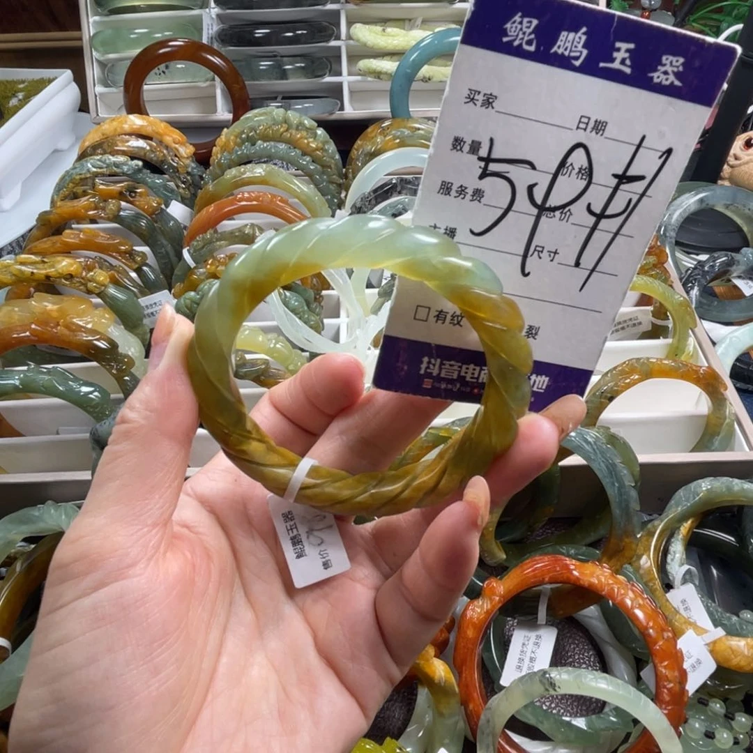 未镶嵌蛇纹石玉手镯