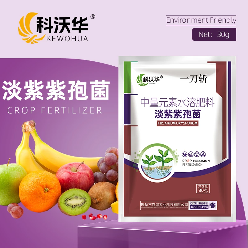 科沃华淡紫紫孢菌枯草芽孢杆菌哈慈木霉菌抗重茬活化土壤通用肥