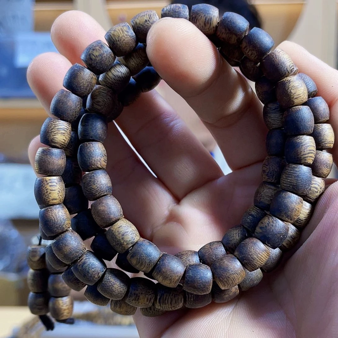 手串沉香棋楠鼓珠长串0.7/24克多样性发一