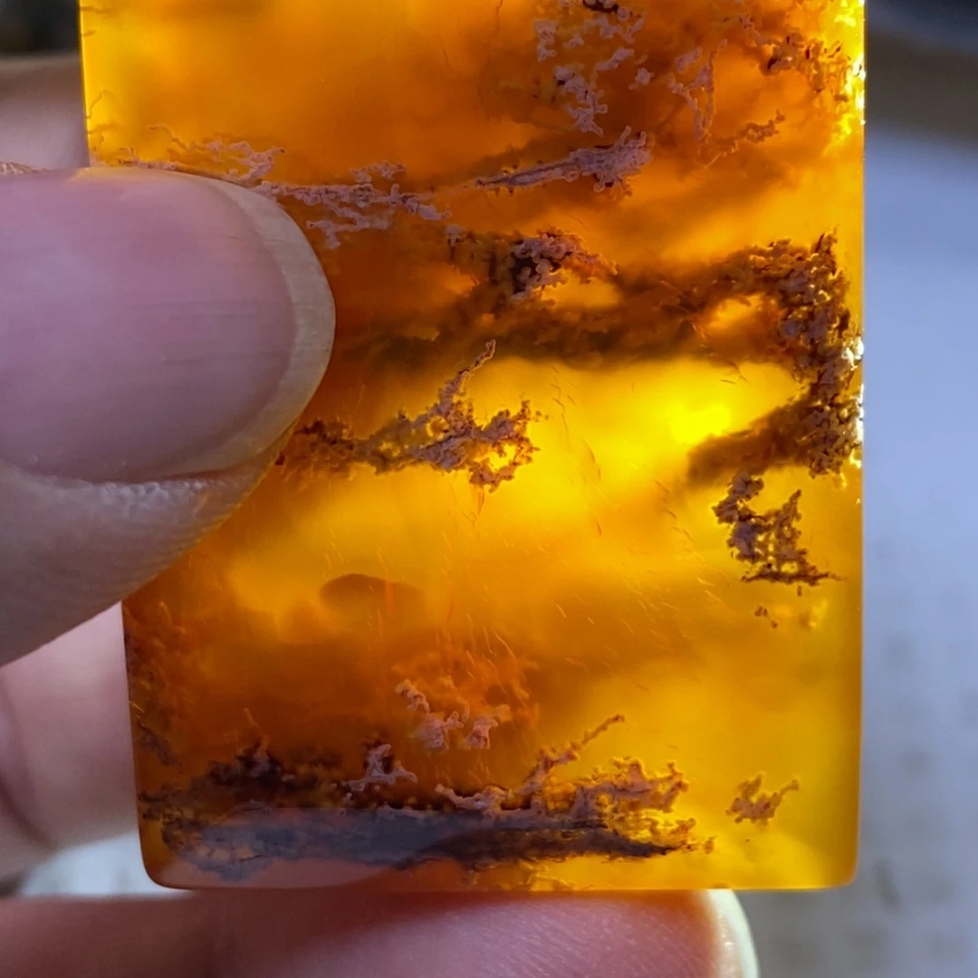 玛瑙/玉髓吊坠(赠链)未镶嵌野**光