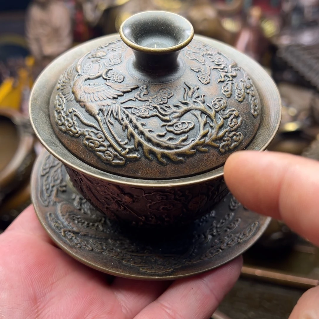 茶壶香炉铜器摆件