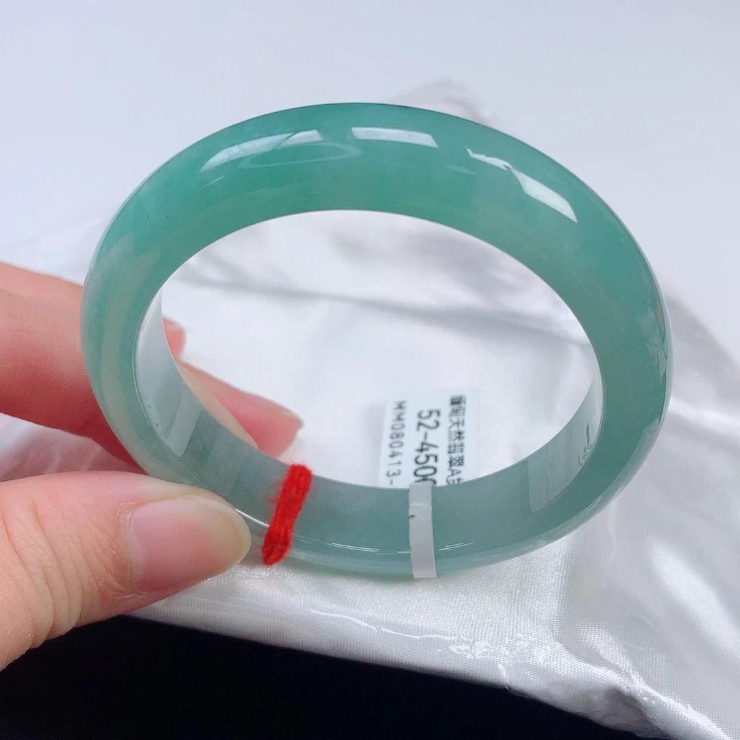 未镶嵌手镯翡翠52正圈