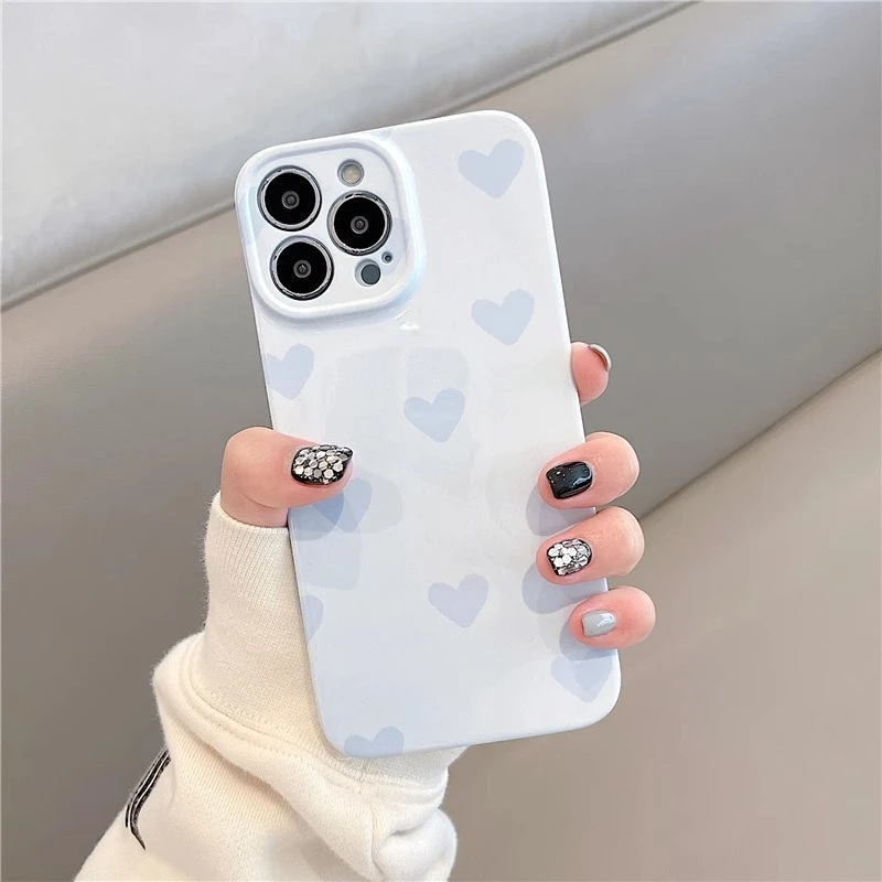 菲林软壳防摔简约爱心适用苹果16华为reno13小米15vivox200 1加