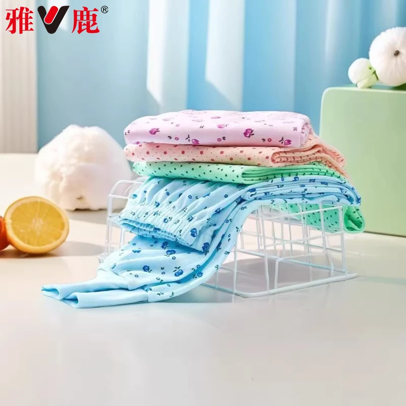 雅鹿内衣女士中老年加肥打底裤秋冬季宽松线裤保暖裤纯棉秋裤加大