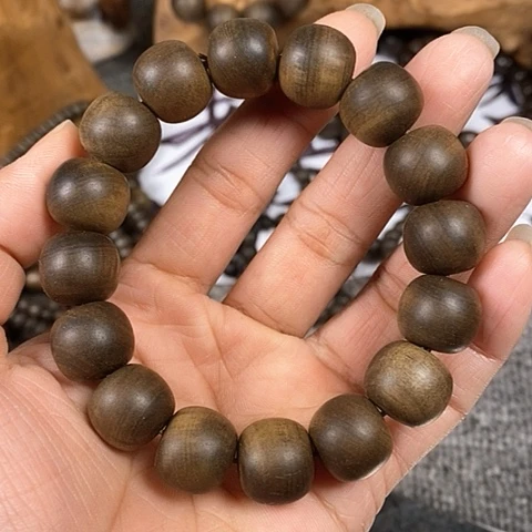 檀香木手串/手链老山檀香阴沉13/14老型珠