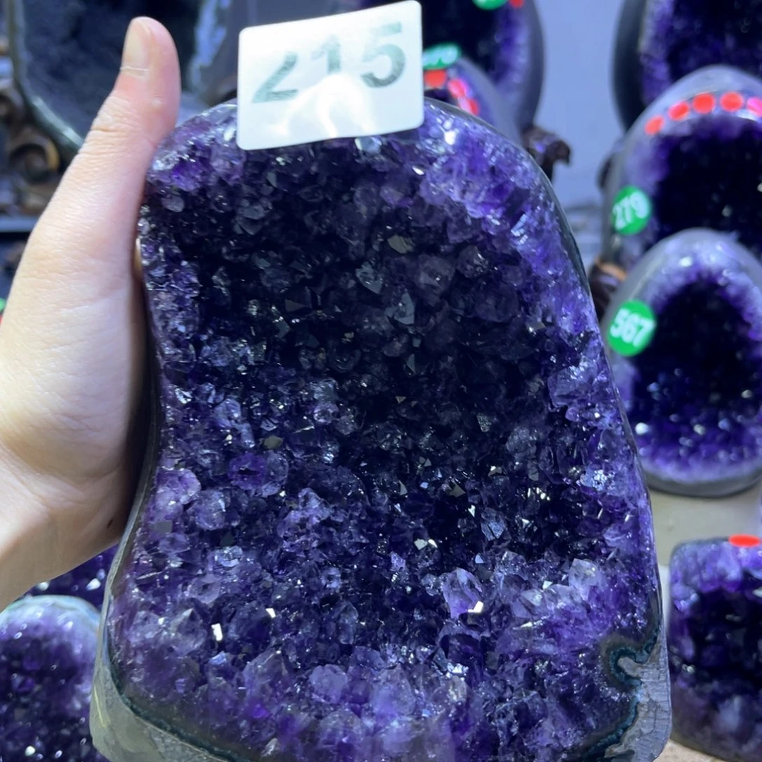 紫晶摆件未镶嵌紫水晶