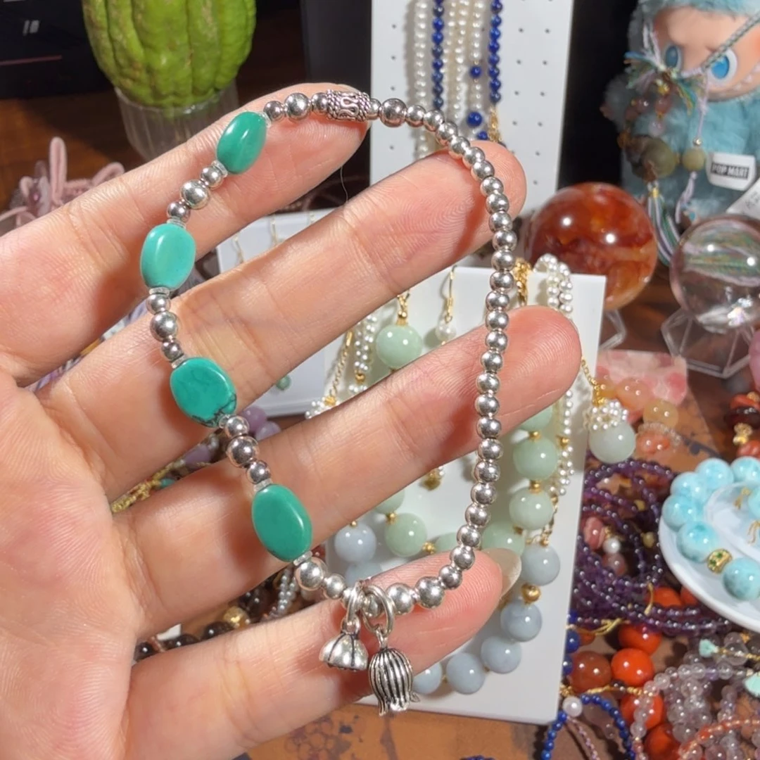 M****水晶手链银S925镶嵌银手串