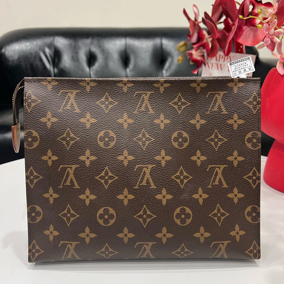 95新 LouisVuitton/路易威登 经典老花洗漱26可diy肩带