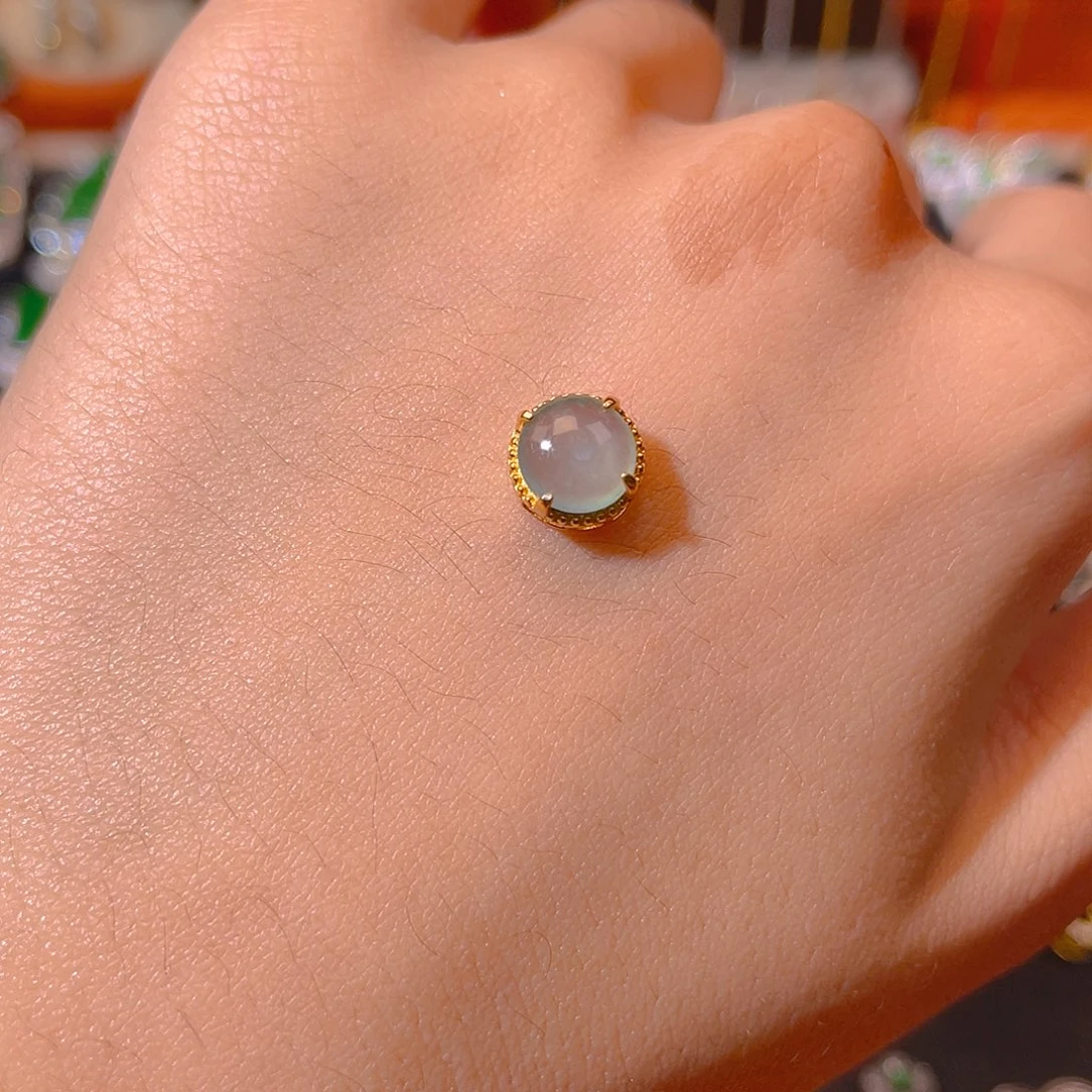 翡翠银S925镶嵌吊坠(不含链)