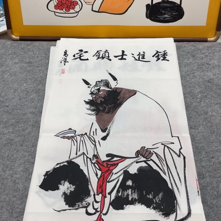国画手绘禅意画一物一拍