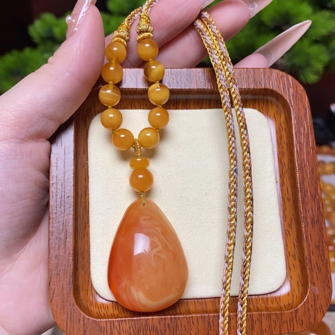 【闪购商品】蜜蜡颈饰未镶嵌项链
