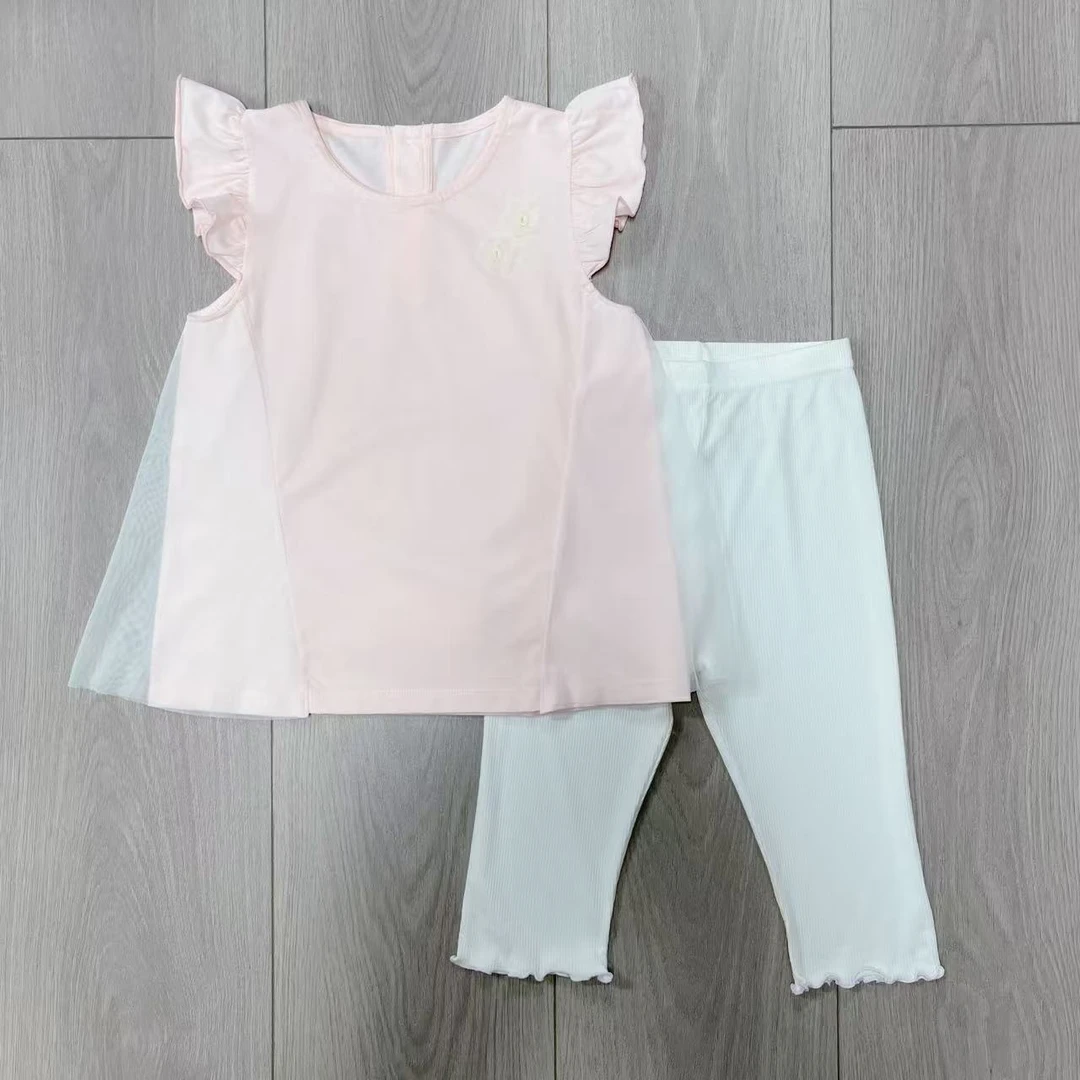 【青檬】女童夏季95棉短袖套装 5093