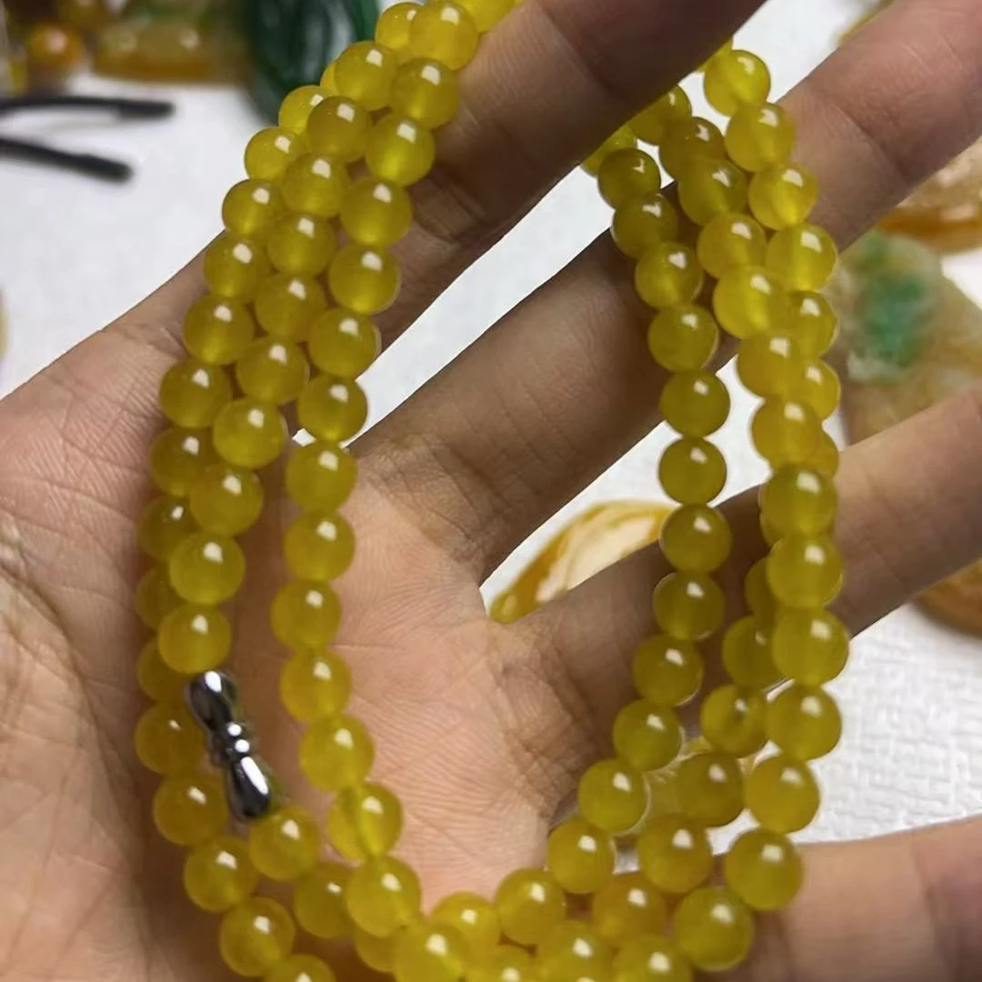 珠链飘黄卡6mm搭配