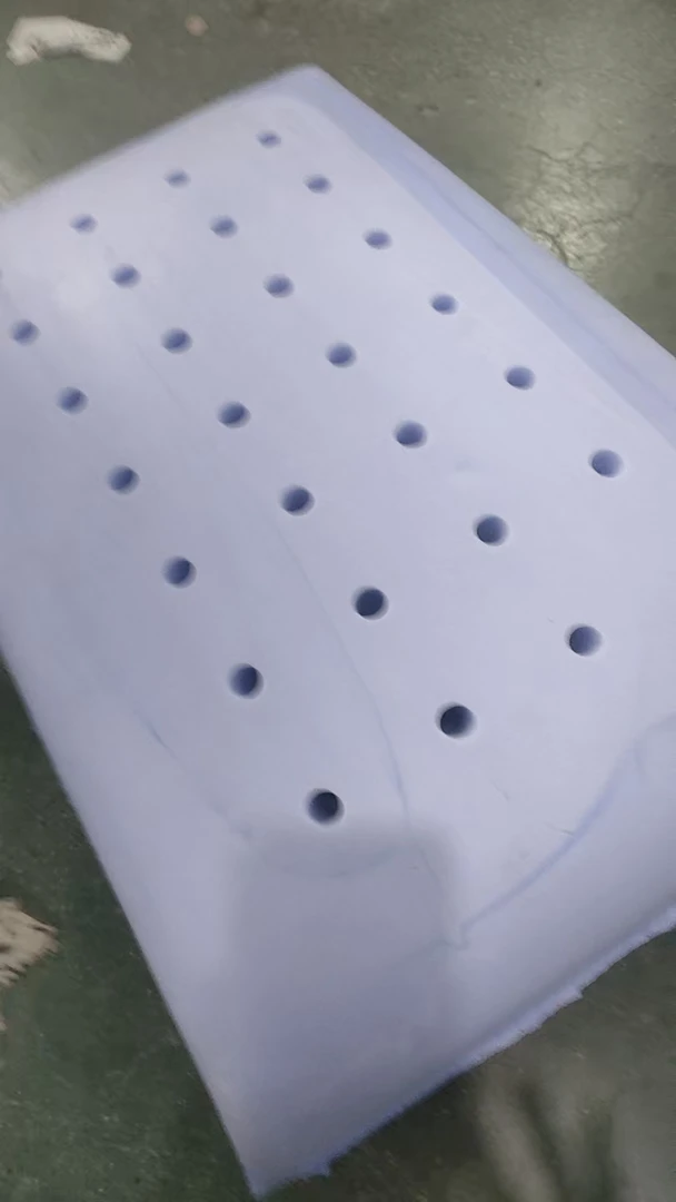 串色微瑕双人蓝色系高货记忆护颈助眠枕芯45*90