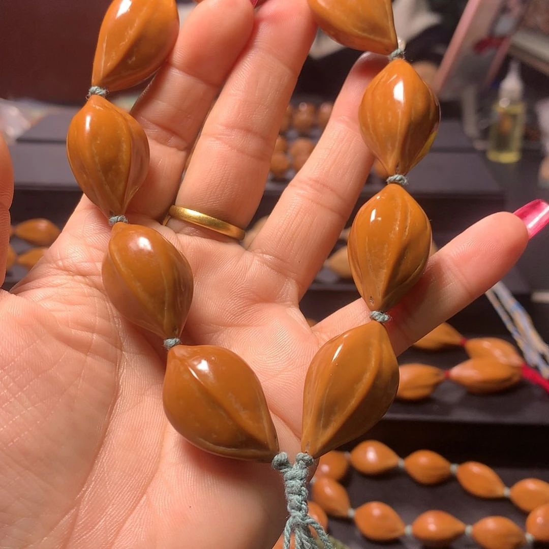 橄榄核手串/手链一**順三花手串