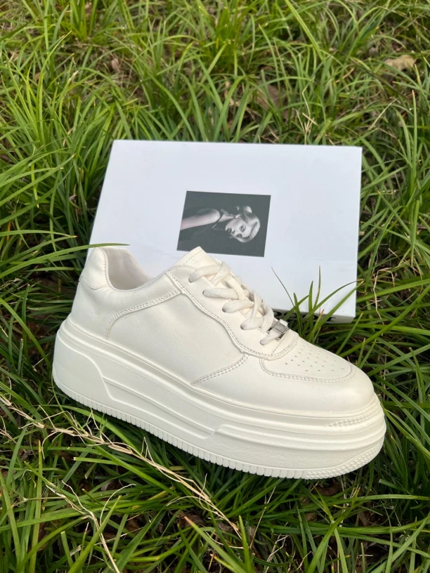 断码马皮6CM增高小白鞋完美勿拍！