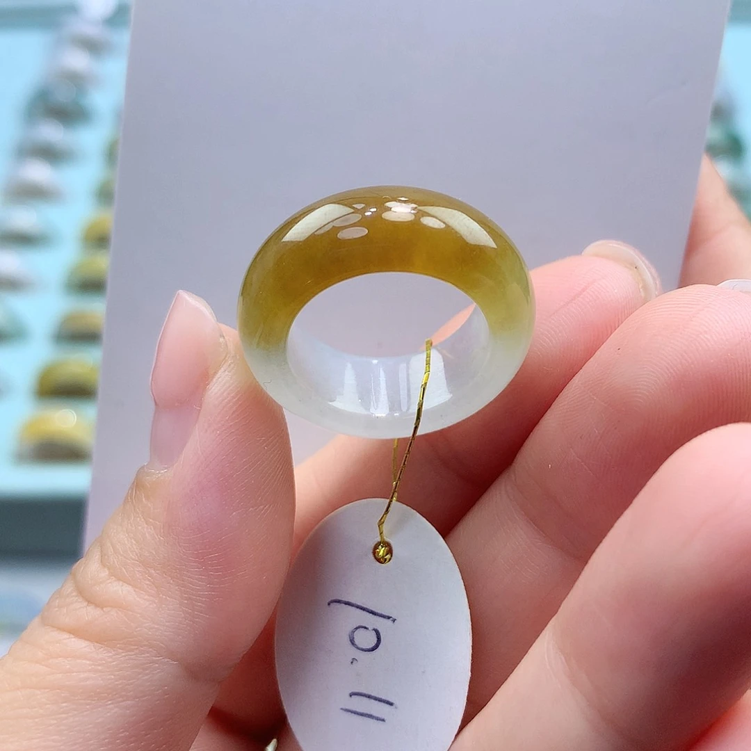 未镶嵌戒指翡翠1011圈