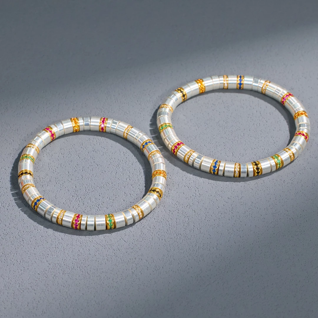 925银银制品 【歪歪】S925直切手串（卡6）大版（多样性发一）XB-J6575