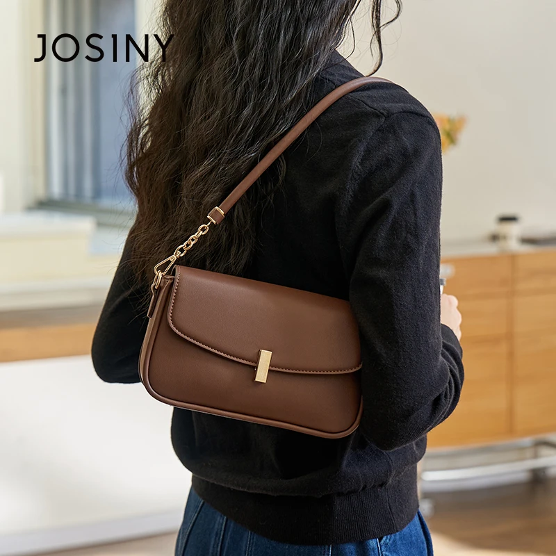 卓诗尼经典百搭通勤单肩斜挎包休闲时尚小众上班大容量