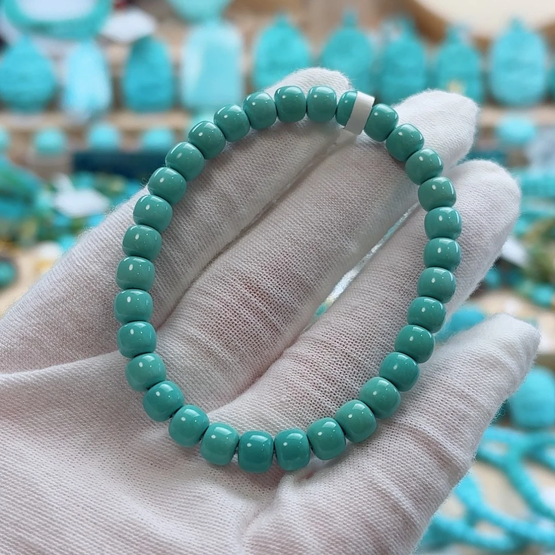 绿松石18K金镶嵌珠宝奇石