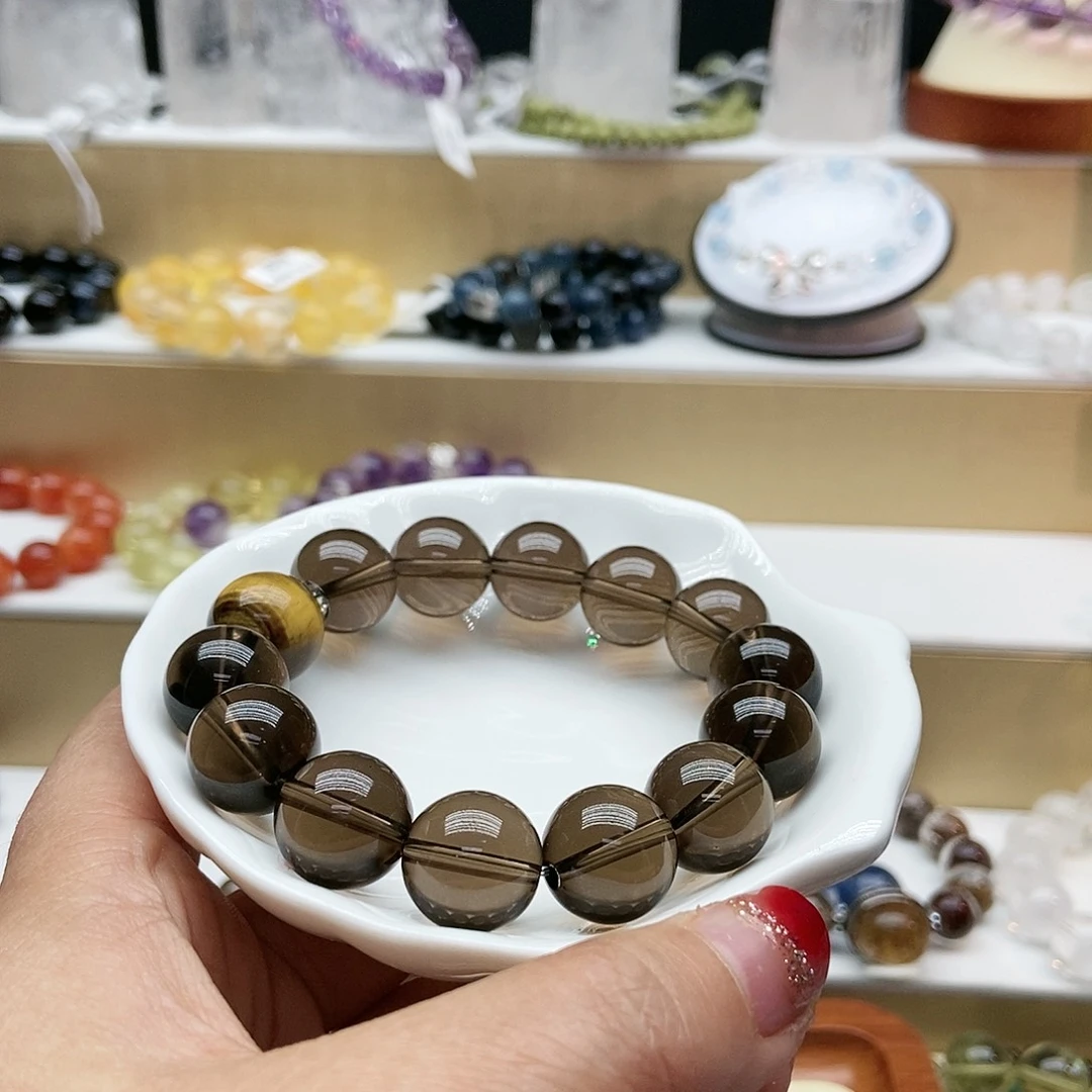 水晶手串未镶嵌媛****贝茶水晶14