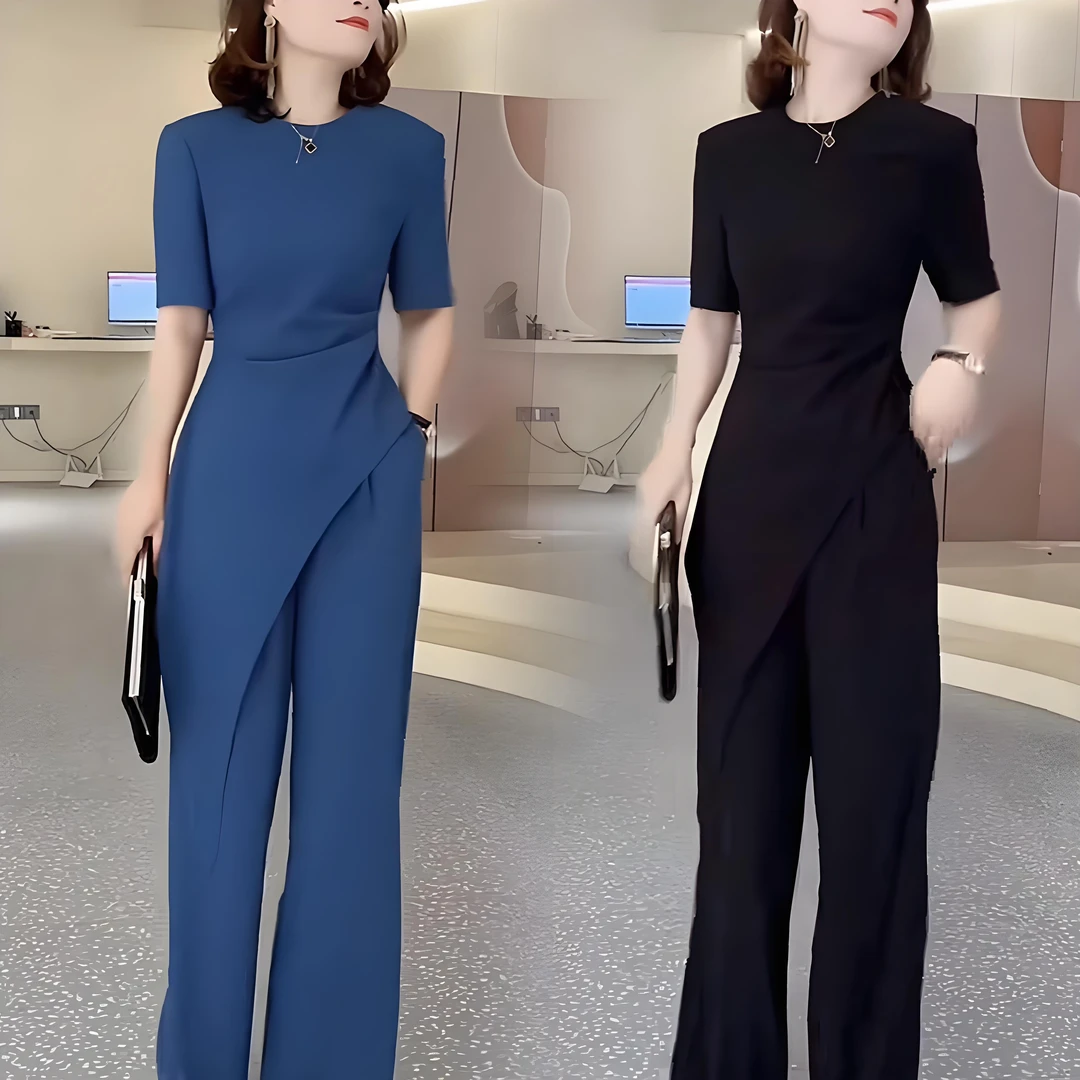 2025夏季新款时尚显瘦气质女士网红洋气两件套百搭款