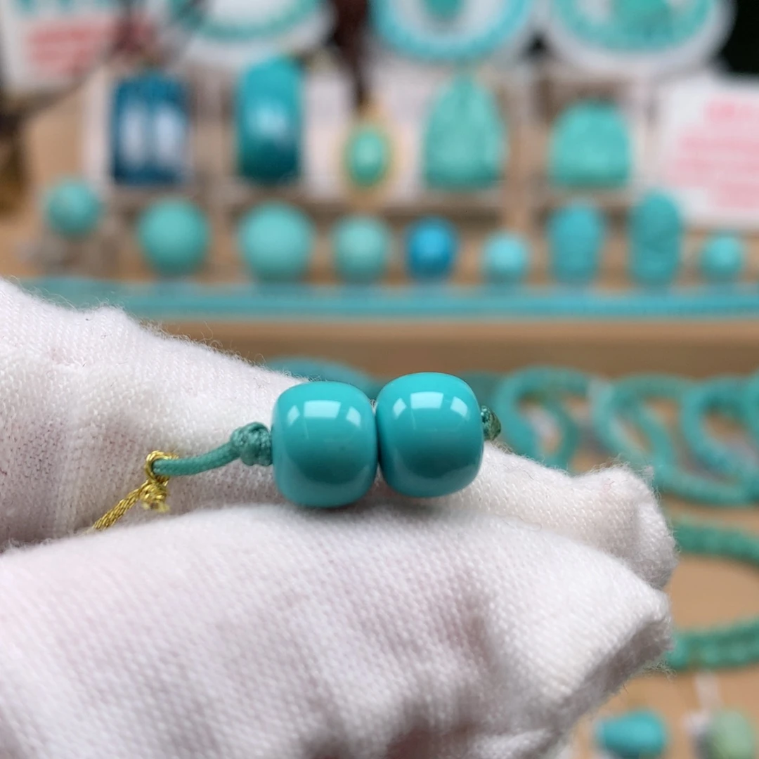 绿松石未镶嵌珠宝奇石8.5mm