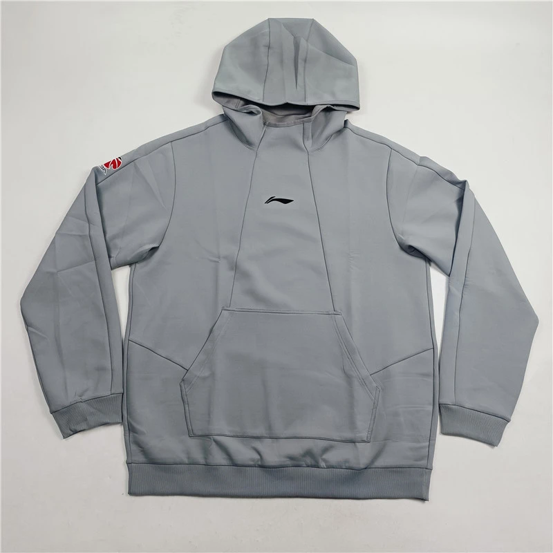 李宁卫衣男冬CBA篮球系列时尚舒适常规休闲套头连帽卫衣AWDSE23