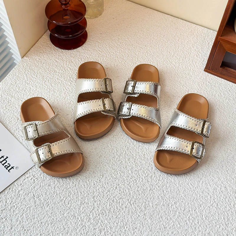 女童外穿凉拖鞋2025年夏季新款时尚厚底宝宝勃肯儿童拖鞋男童凉拖