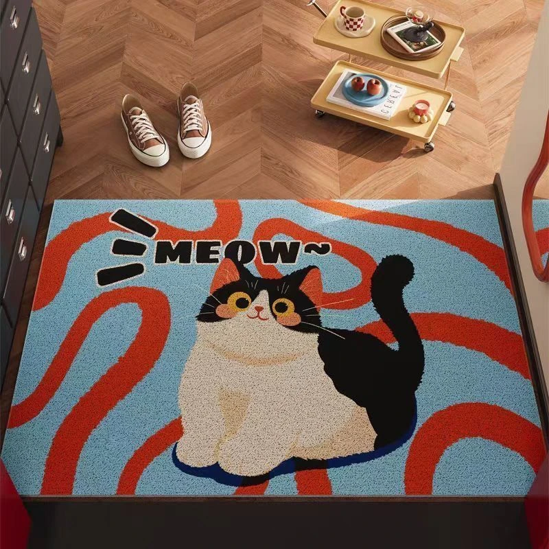 地垫卡通入户耐脏易打理地垫家用进门耐磨防滑可裁剪脚垫丝圈地垫