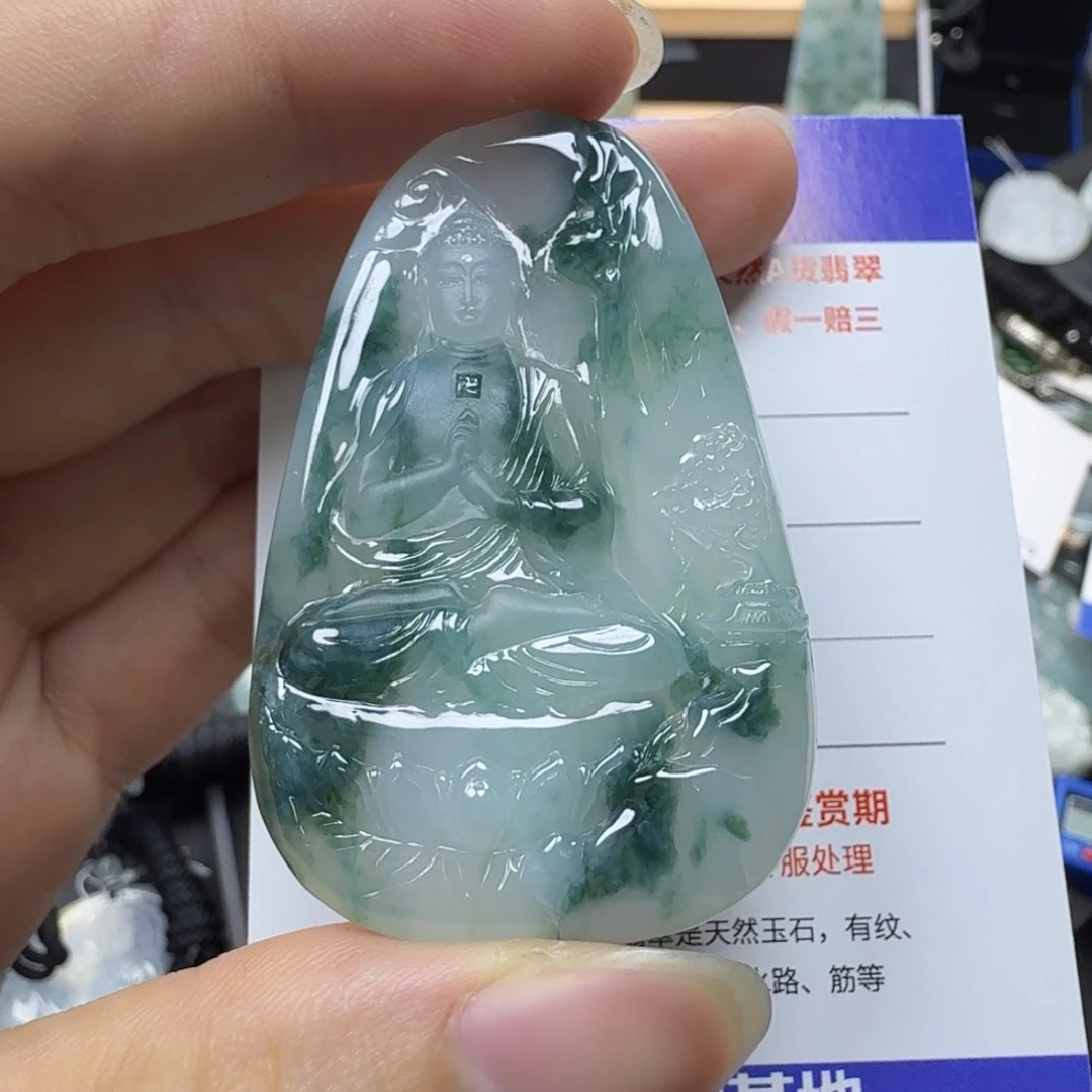 翡翠未镶嵌颈饰缅甸a货翡翠