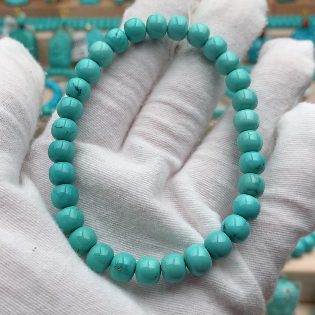 绿松石未镶嵌珠宝奇石7mm