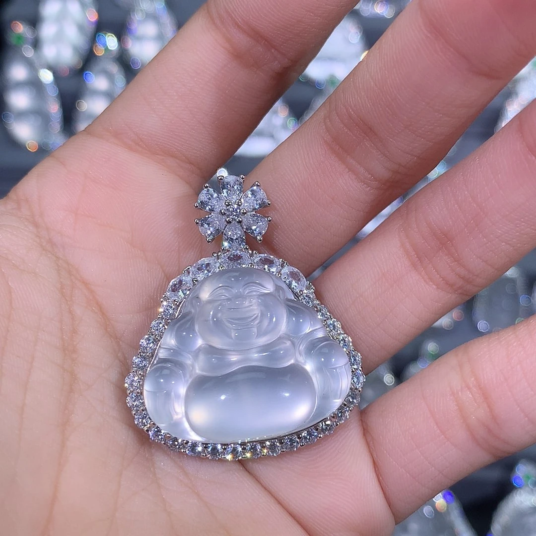 石英质玉颈饰银S925镶嵌33