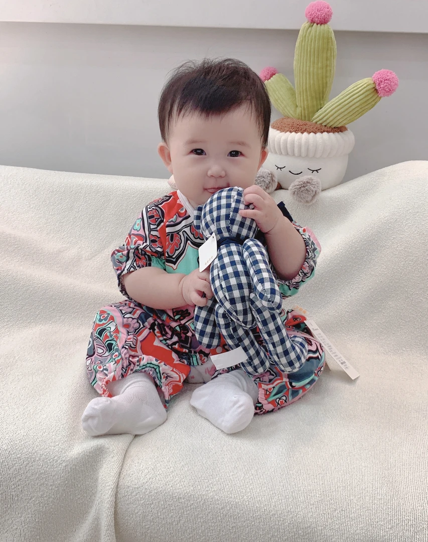 【丰乐&普罗 爱祖儿】 夏季宝宝连体衣 短袖九分裤 （空调服）（哈衣）