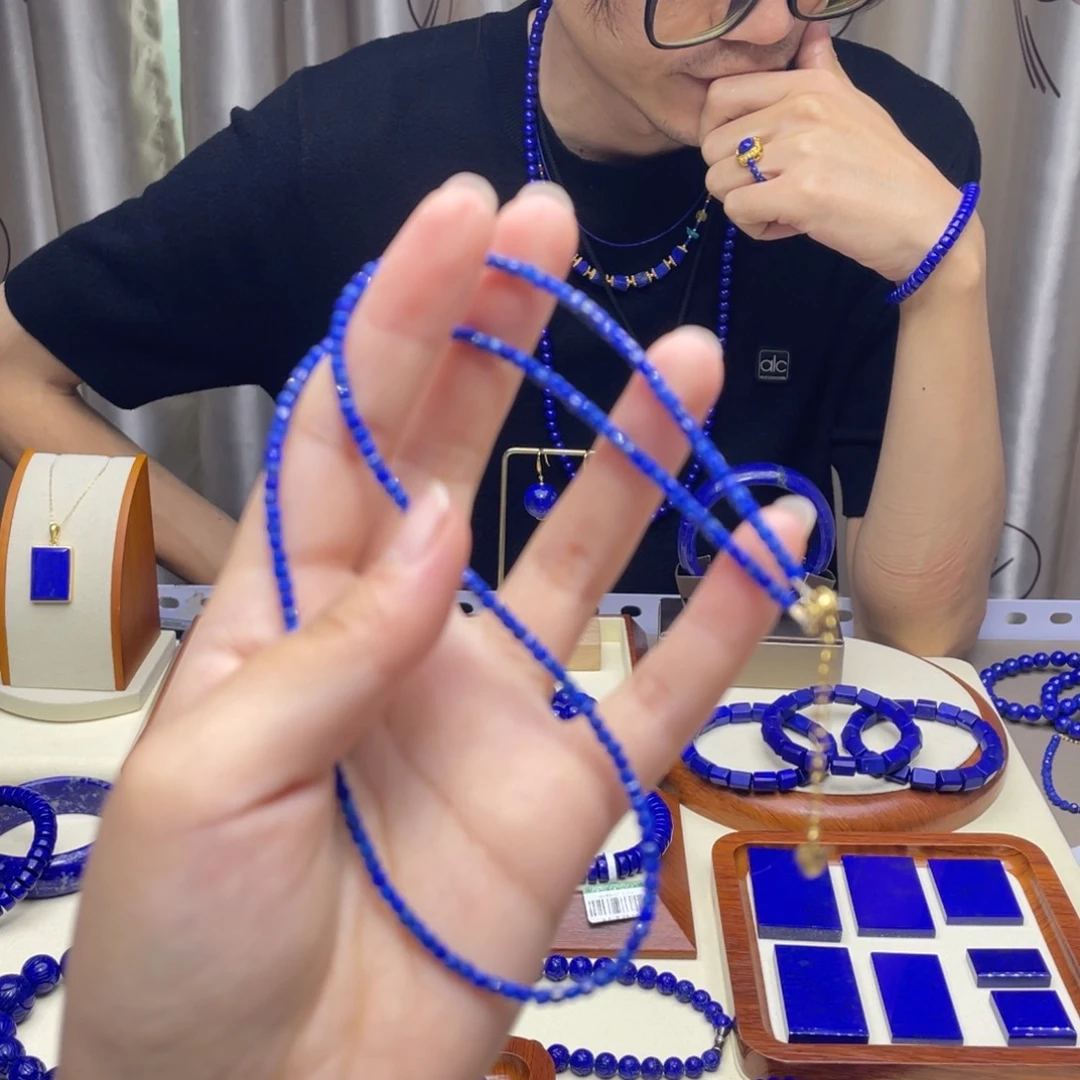 未镶嵌青金石项链方糖福利