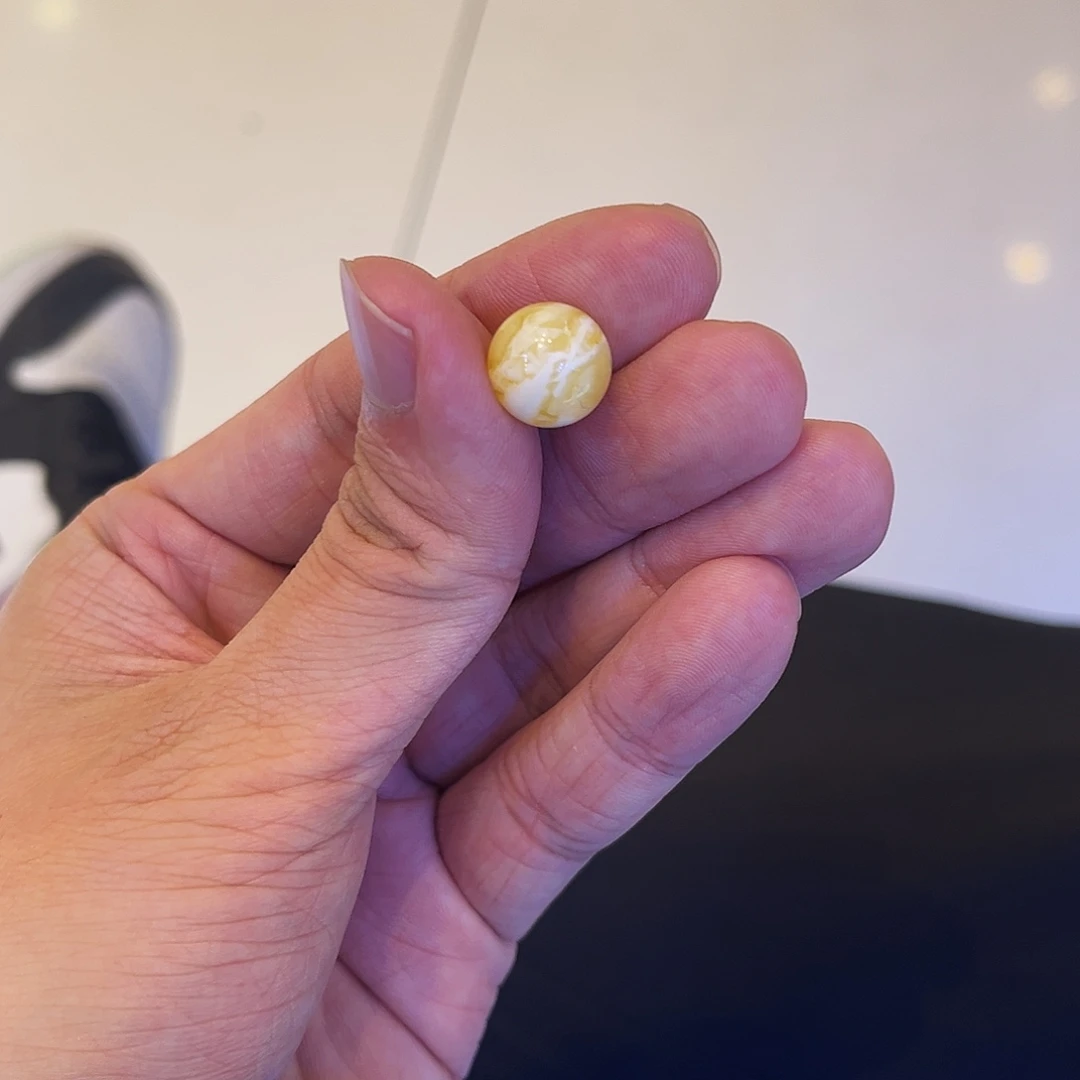 @***7蜜蜡未镶嵌手串虎皮纹单颗11.7mm