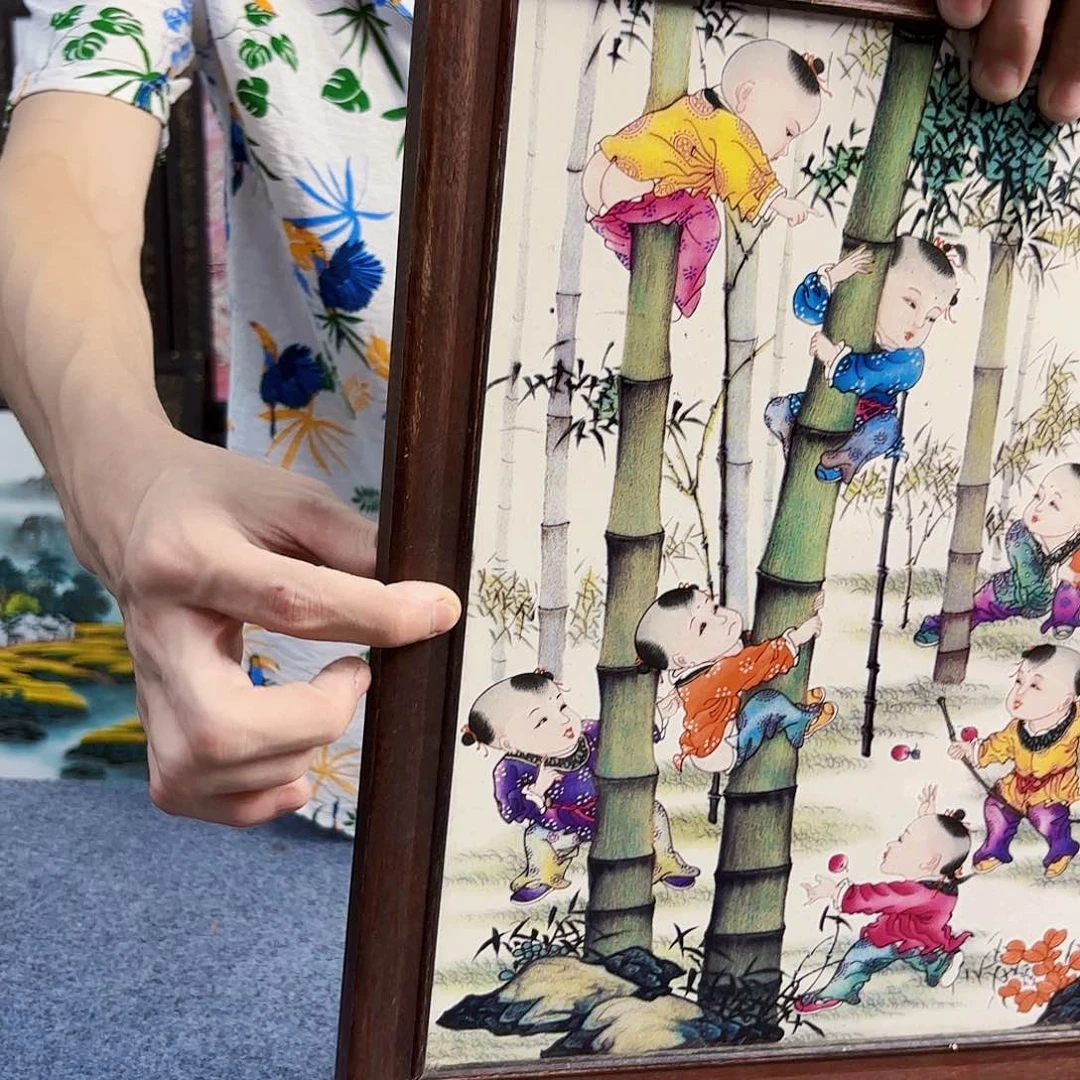 摆件景德镇陶瓷瓷板画