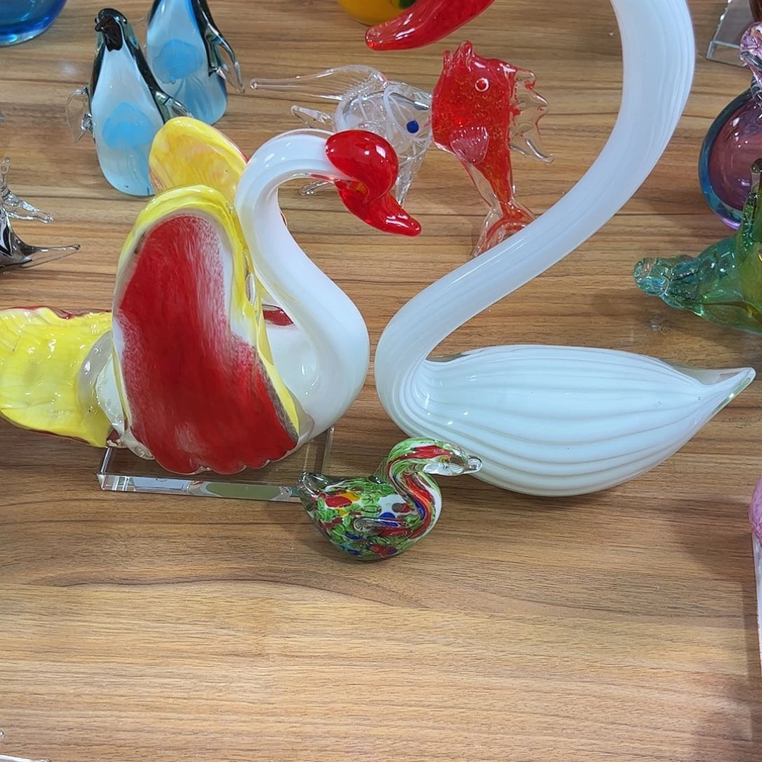 爱***中琉璃天鹅一套琉璃……………………琉璃