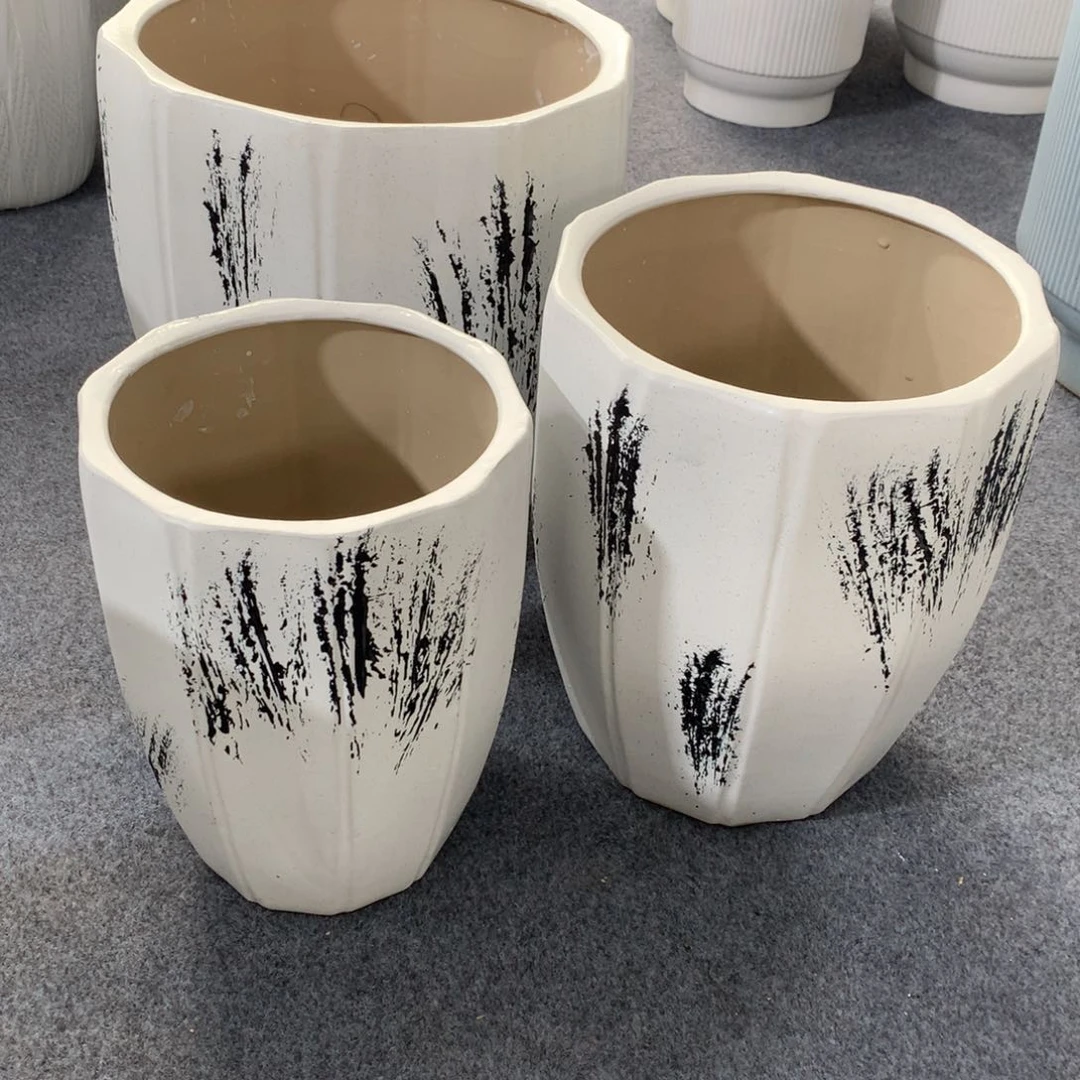 高温陶瓷花盆微瑕