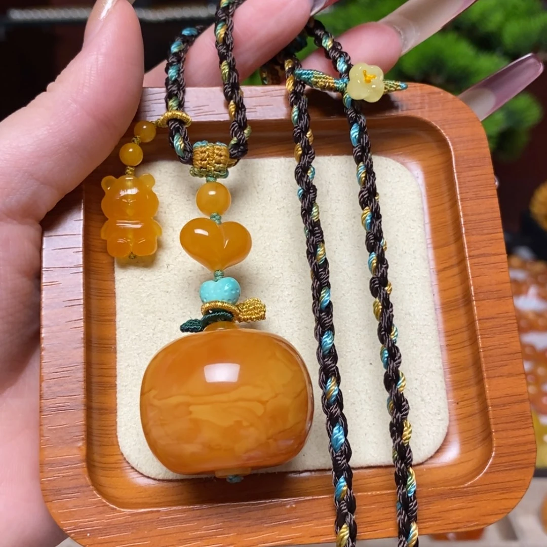 【闪购商品】蜜蜡颈饰未镶嵌项链