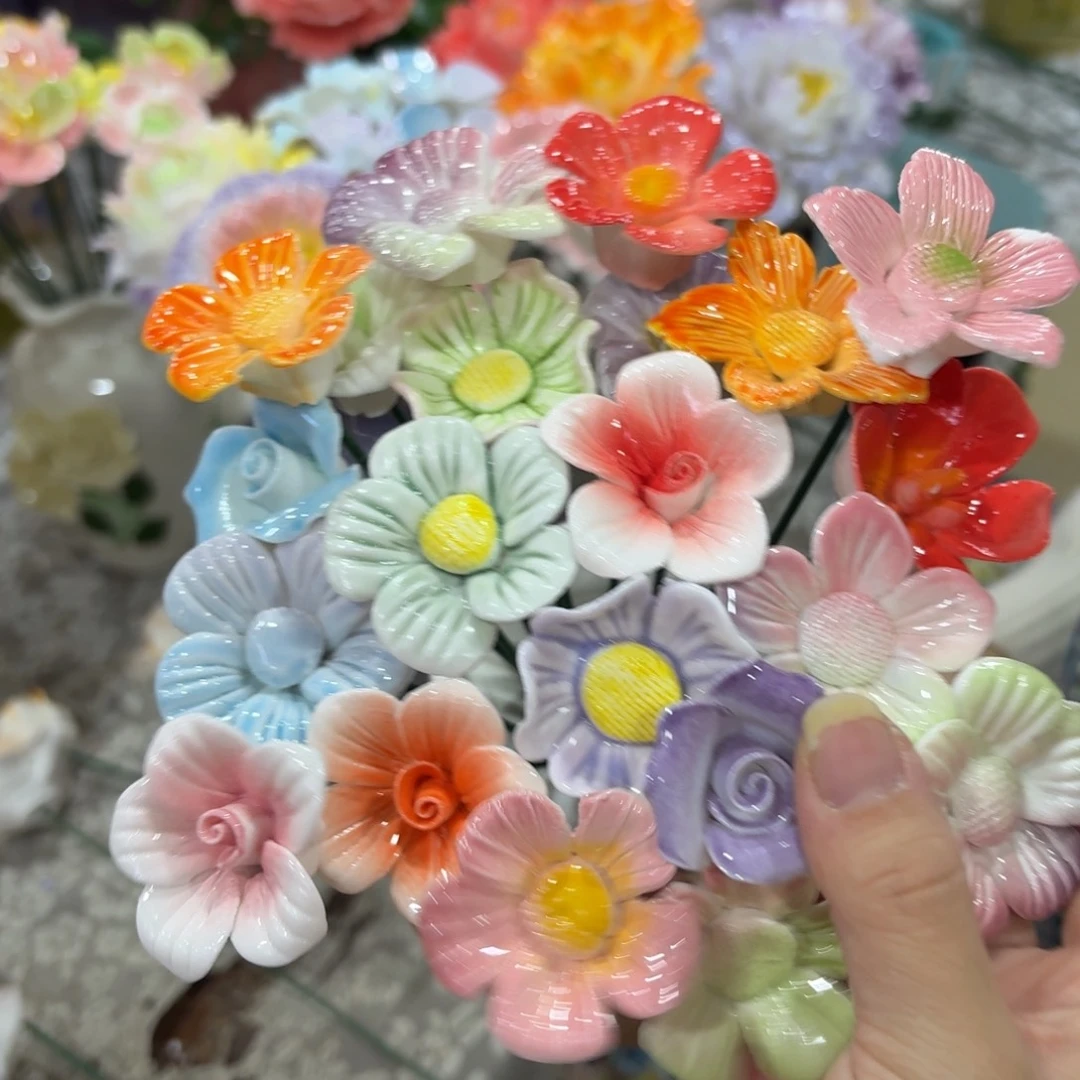 5根随机陶瓷花拍满20元发货，退款拉黑