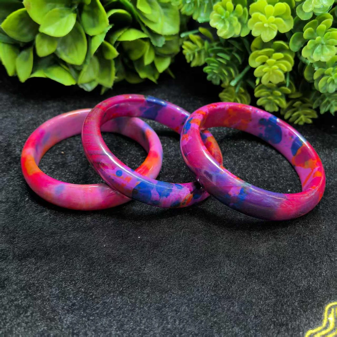 S6274紫精灵元火蕴 玛瑙手镯-配礼盒-多样性发货只发一件