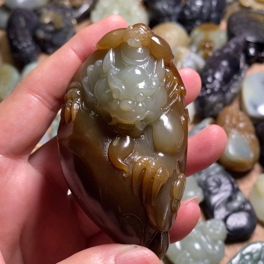 【闪购商品】和田玉挂件未镶嵌曲*