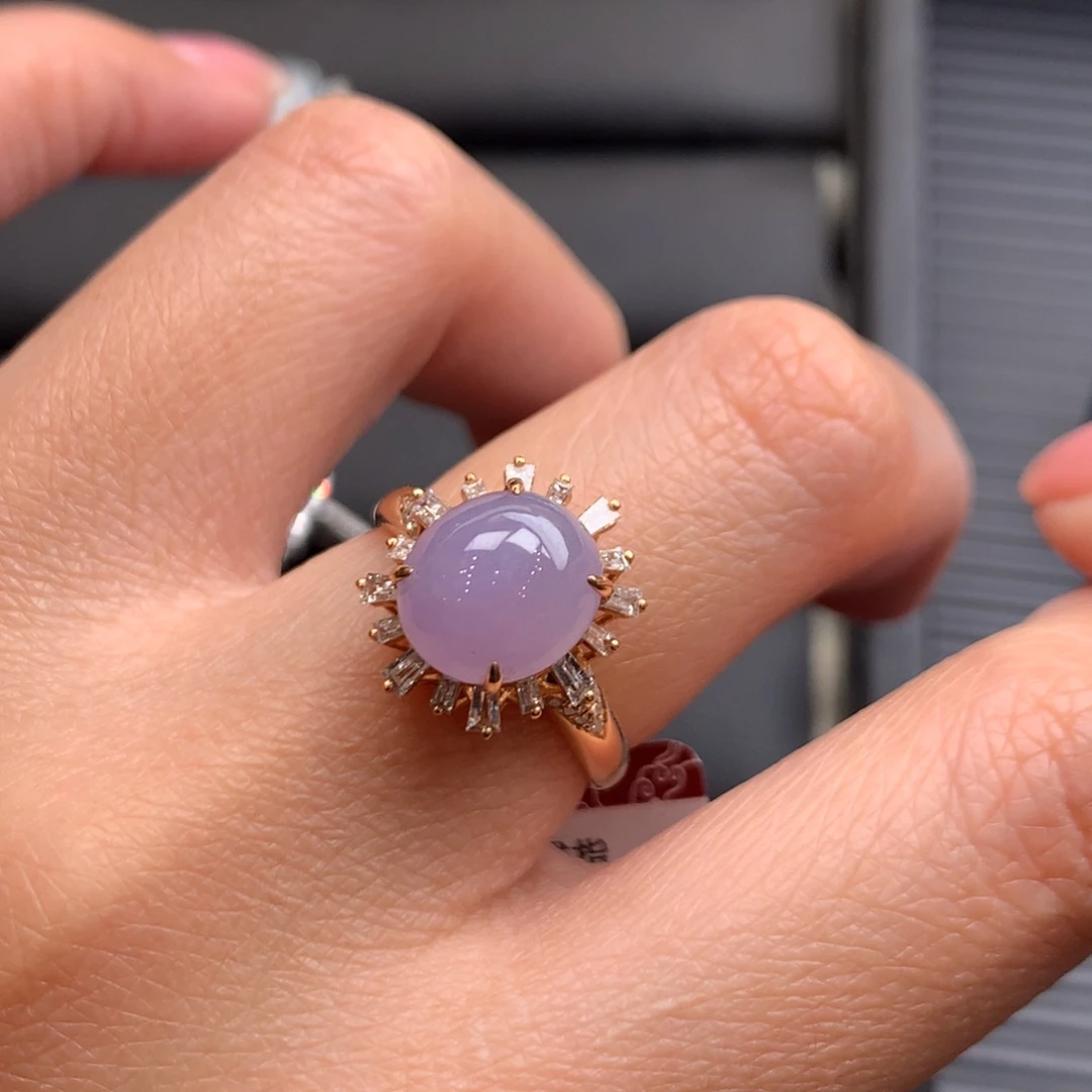 翡翠18K金镶嵌颈饰翡翠