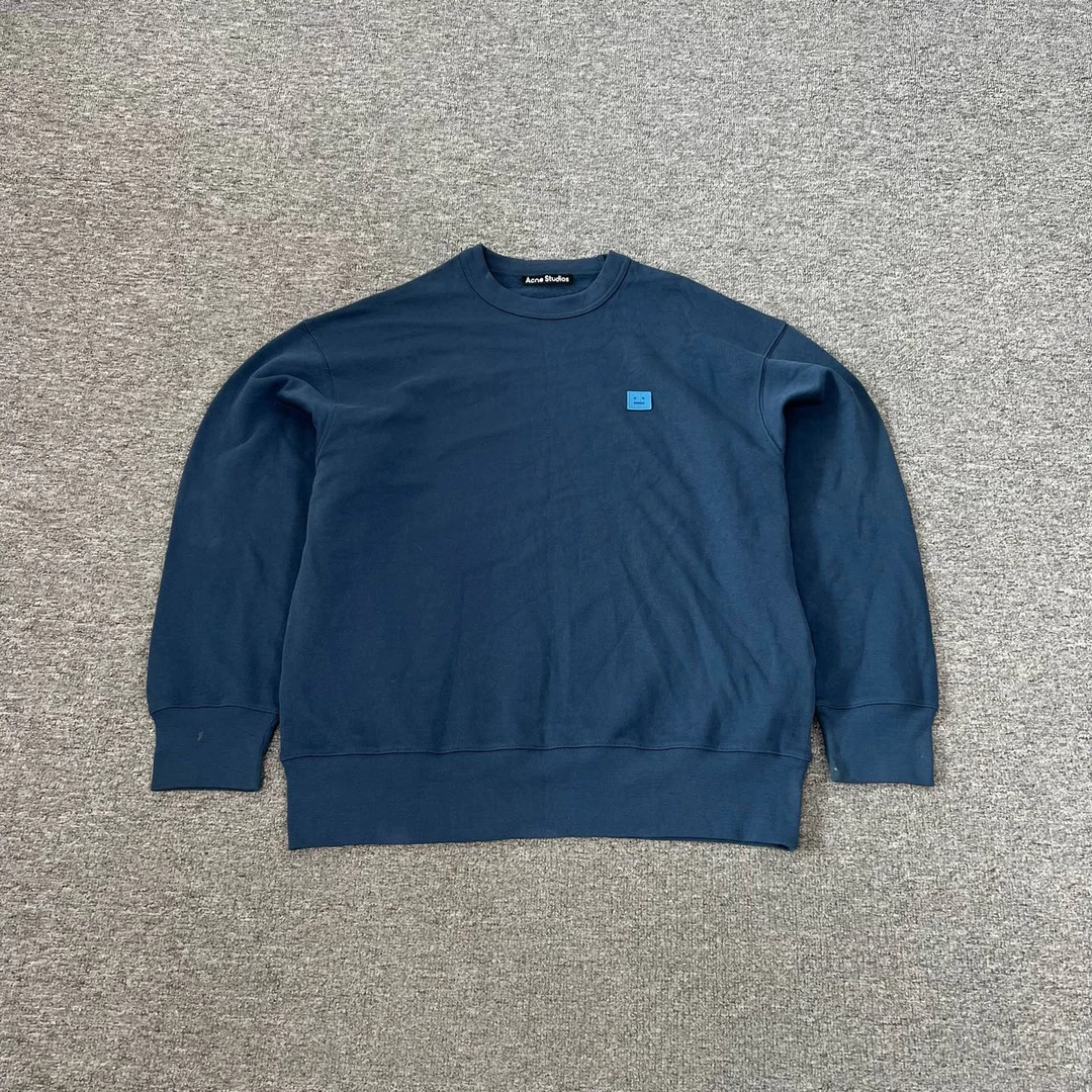 95新 Acne studio 蓝色圆领卫衣 S码