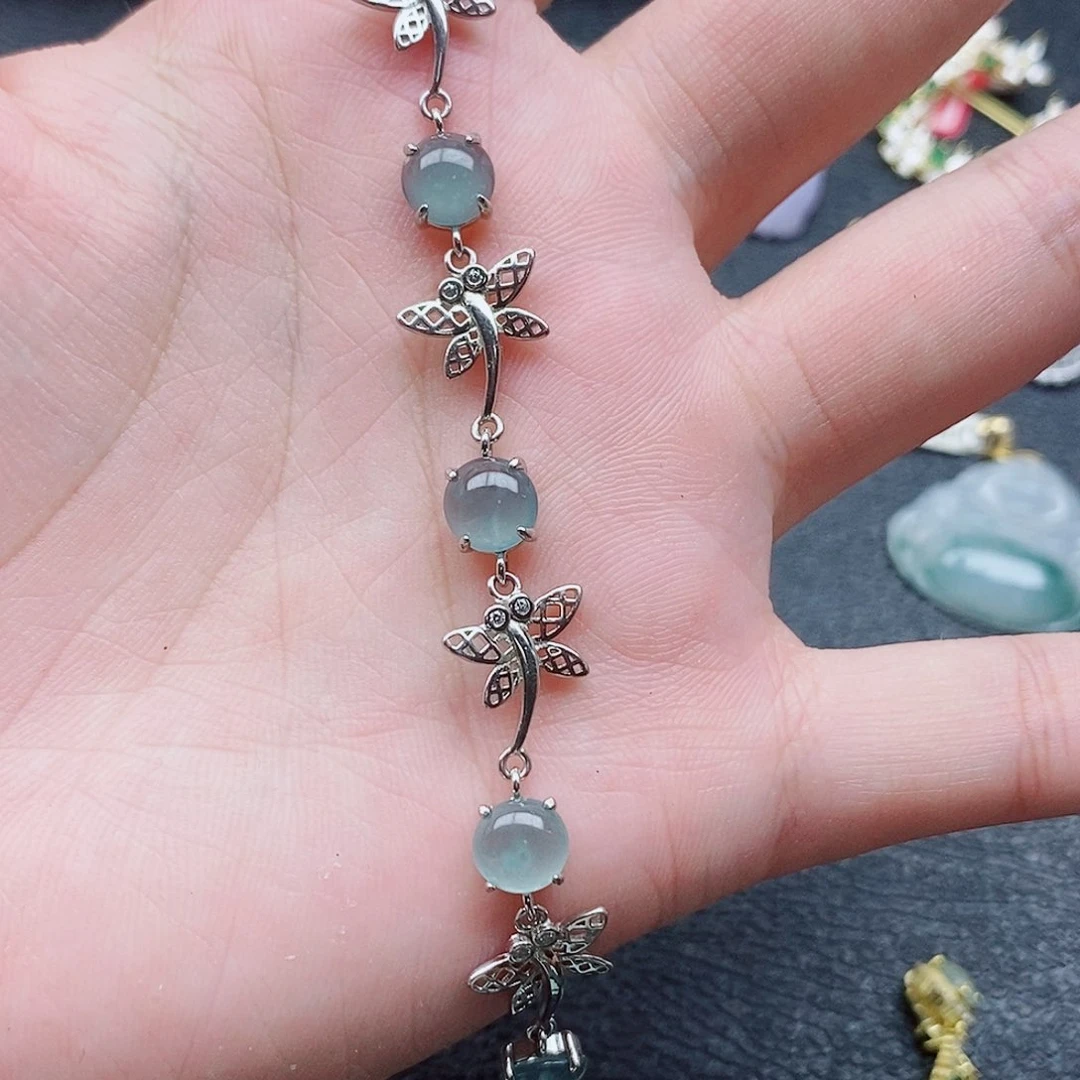 银S925镶嵌戒指翡翠