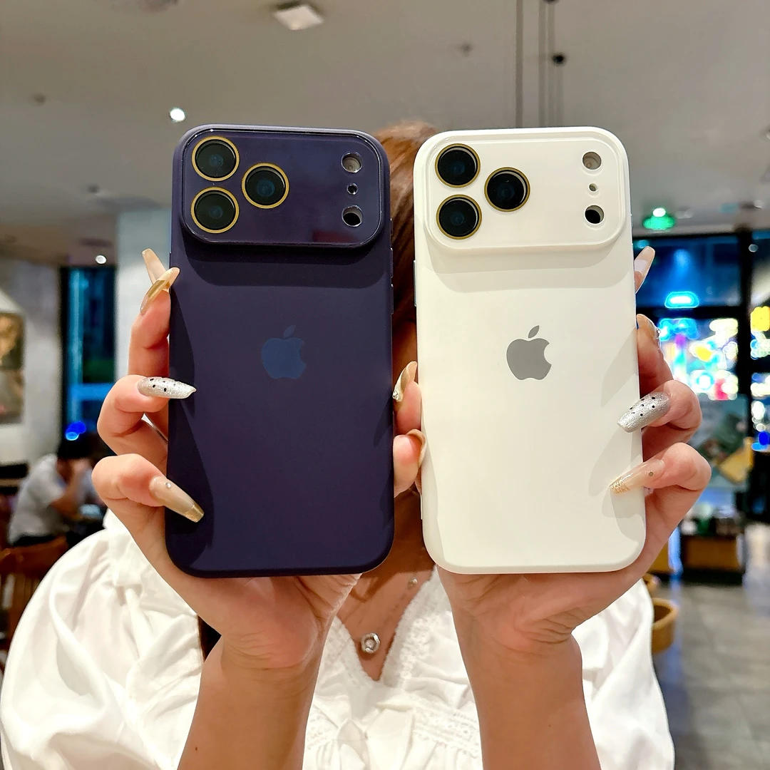 苹果17promax高级磨砂大视窗17pro适用17液态硅胶全包镜头手机壳