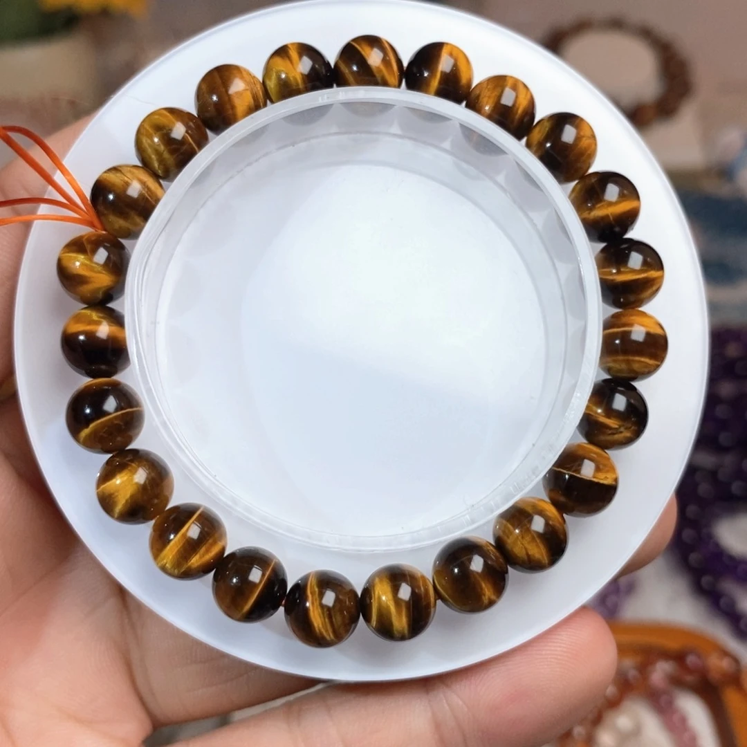 水晶手链未镶嵌小毕业黄虎眼8.2mm