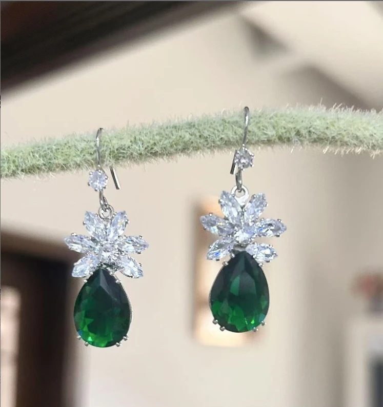 锌合金树脂耳饰 欣欣向荣耳坠【1214丽丽PP】