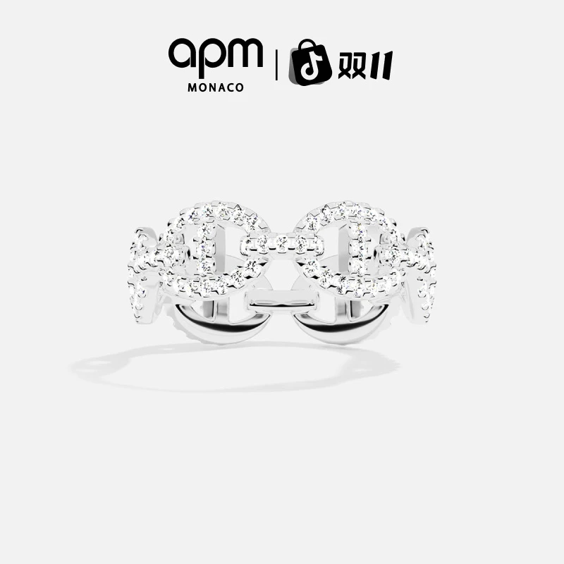 【双11狂欢】APM Monaco 链环戒指女款指环情侣对戒氛围感配饰